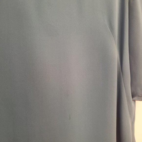 Babaton Teal Silk Mini Dress - Picture 4 of 6